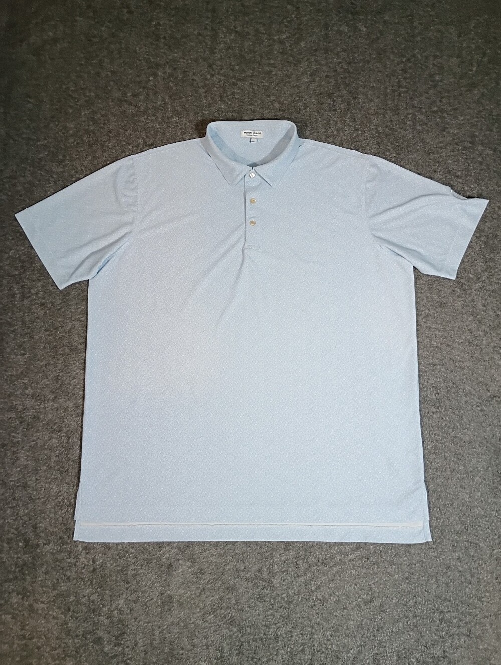 Peter Millar Summer Comfort Pinkies Up Performance Stretch Golf Polo XL NSI Logo